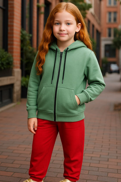 İnce Pamuklu Fermuarlı Çocuk Hırka