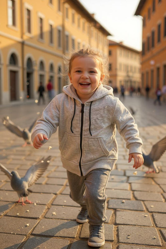 İnce Pamuklu Fermuarlı Çocuk Hırka