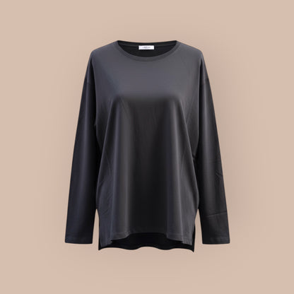 Atic Spor Kadın Siyah Uzun Kollu Supreme Pamuk T-Shirt